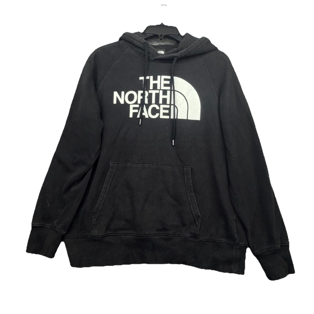The North Face Black Hoodie Sweatshirt Classic Logo Pullover Hooded‎ M